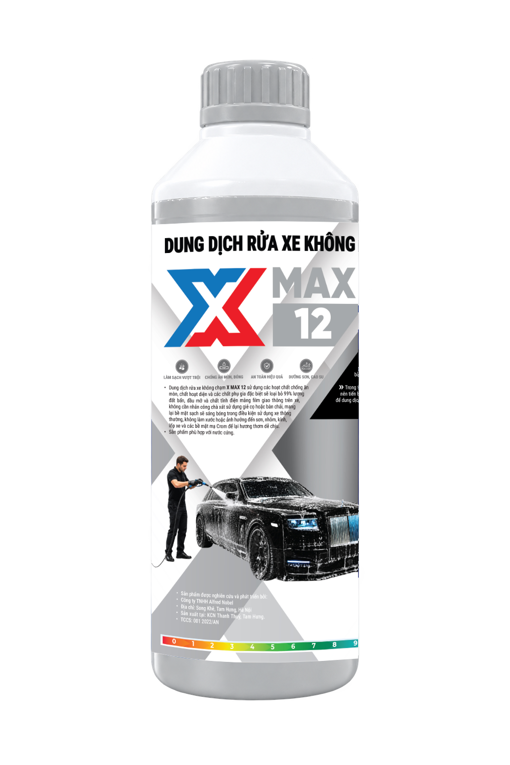 Dung dịch rửa xe không chạm cho xe tải và xe khách XMAX X12